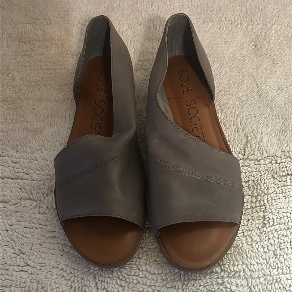 Sole Society Women's Gray Open-Toe Shoes